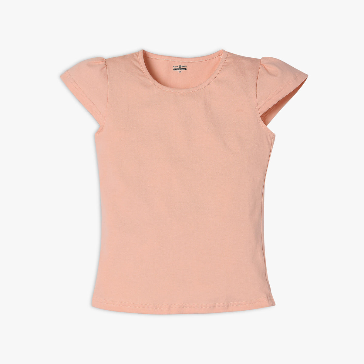 Girl's Regular Fit Solid T-Shirt