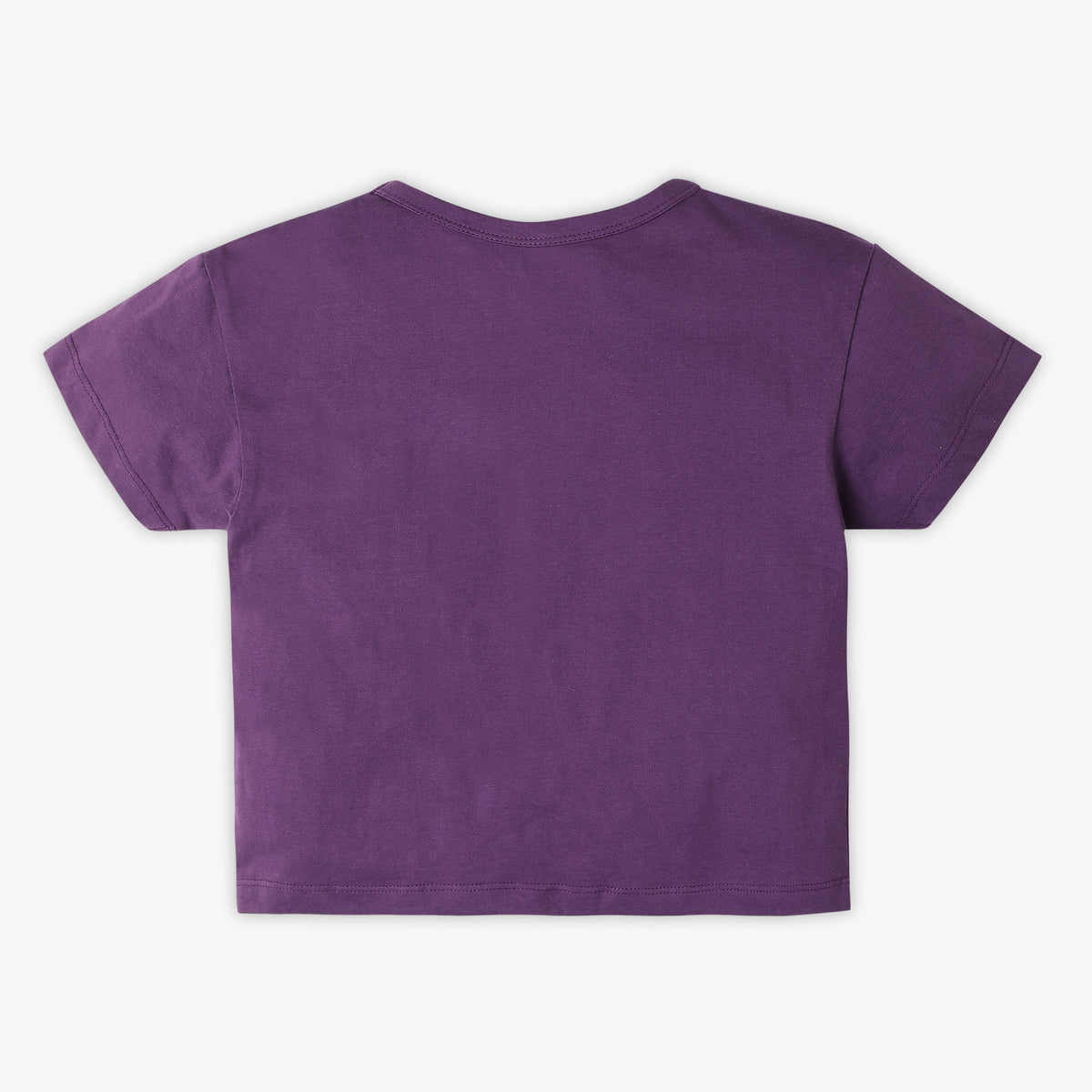 Girls Regular Fit Solid T-Shirt