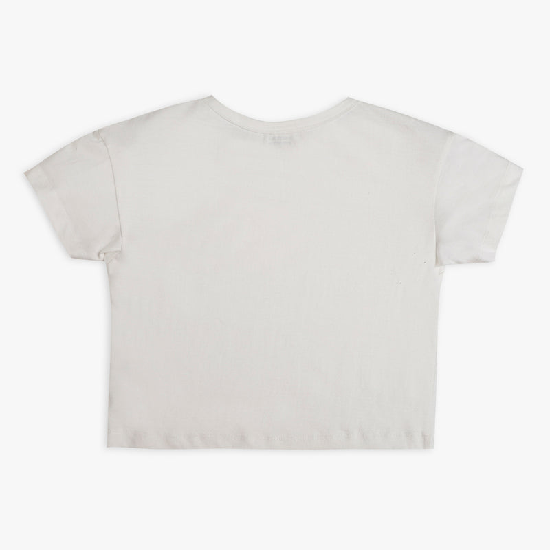 Girl's Regular Fit Solid T-Shirt