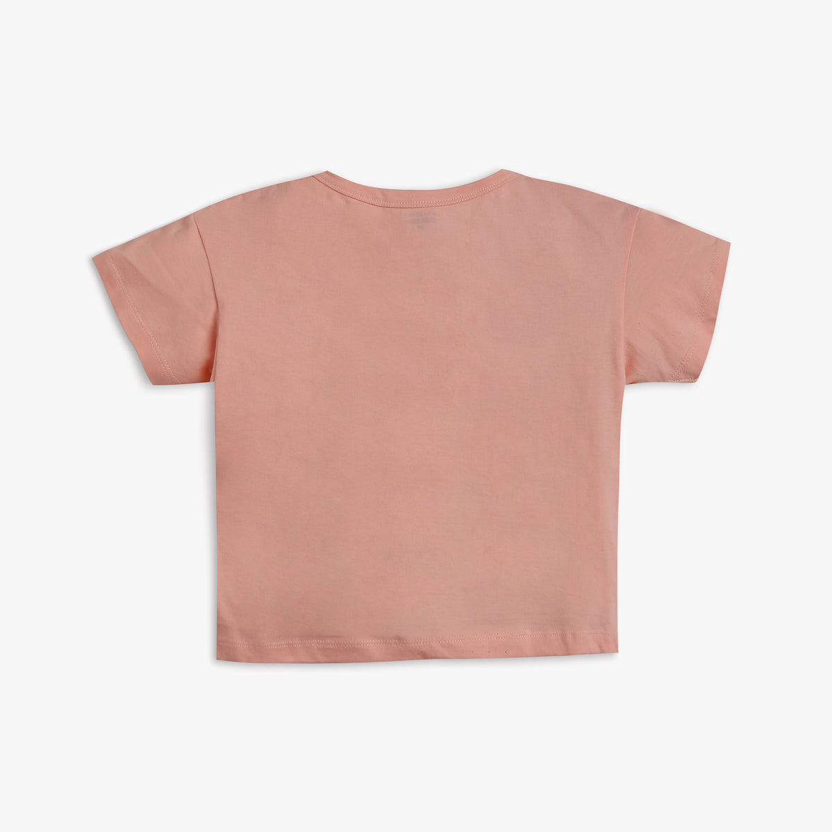 Girls Regular Fit Solid T-Shirt