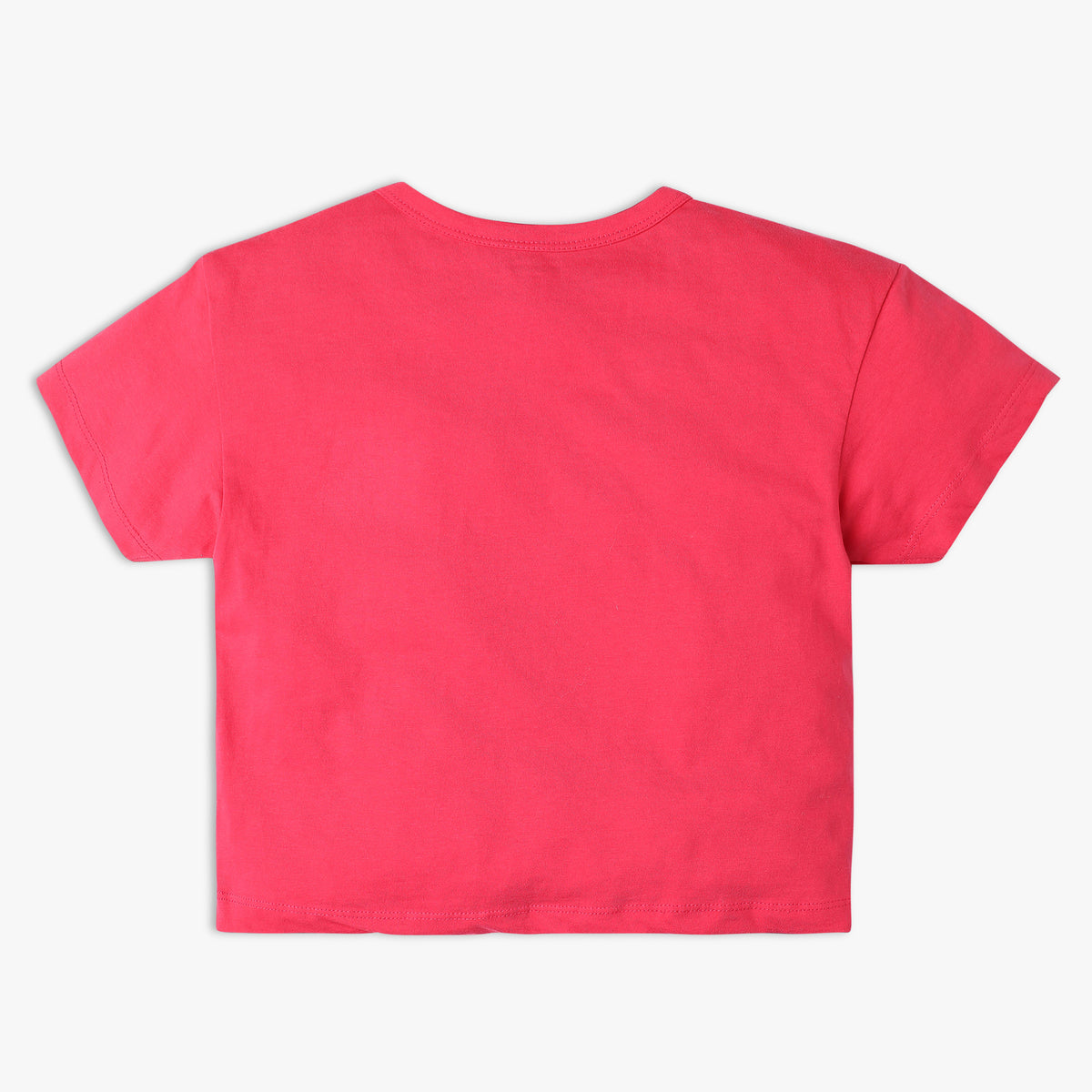 Girls Regular Fit Solid T-Shirt