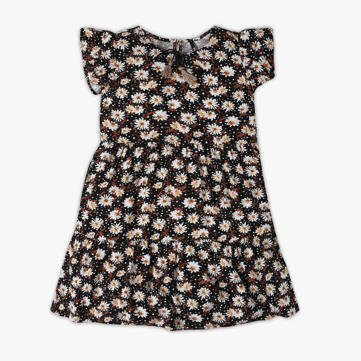 Girl's Regular Fit Printed Dress