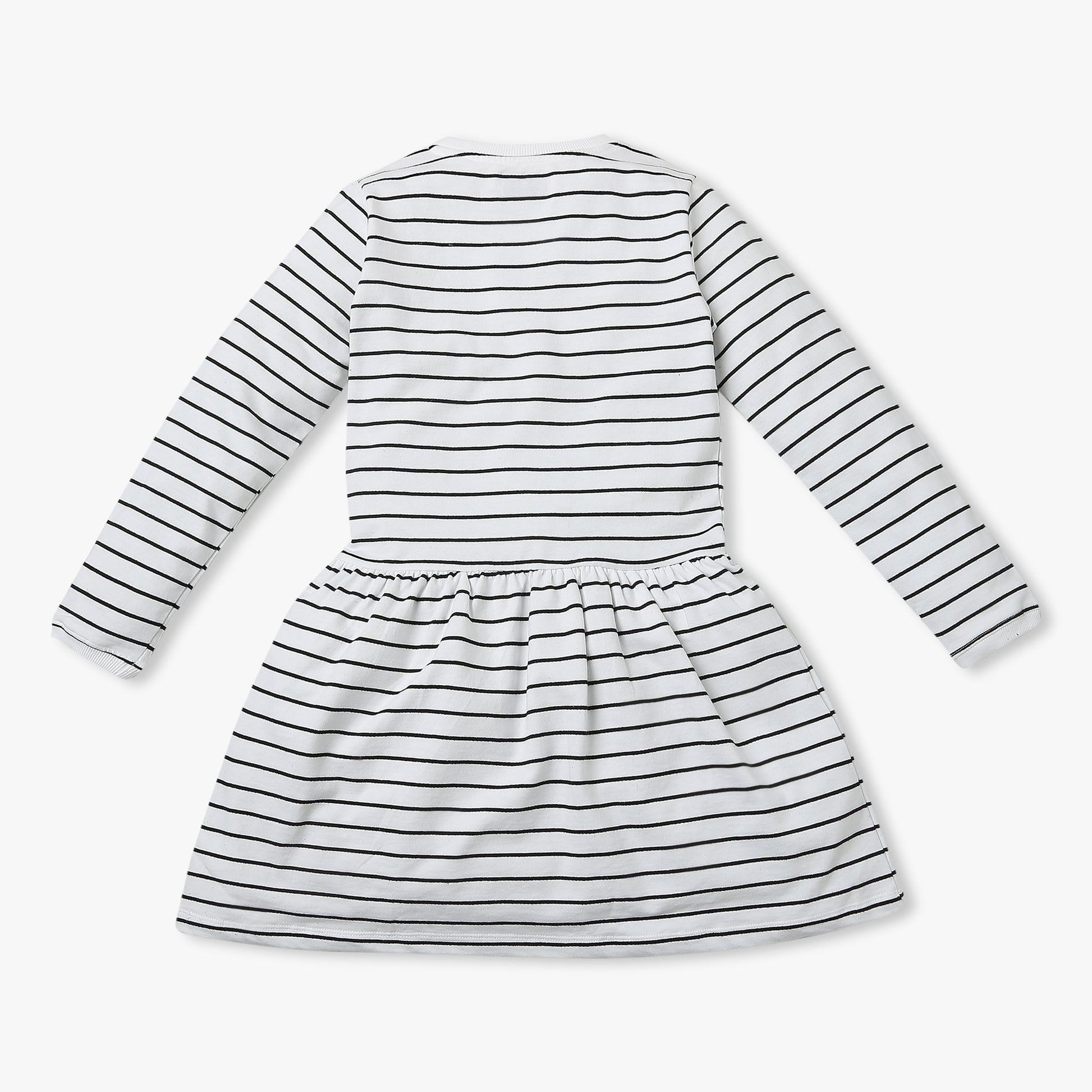 Girl's Regular Fit Striped Dress