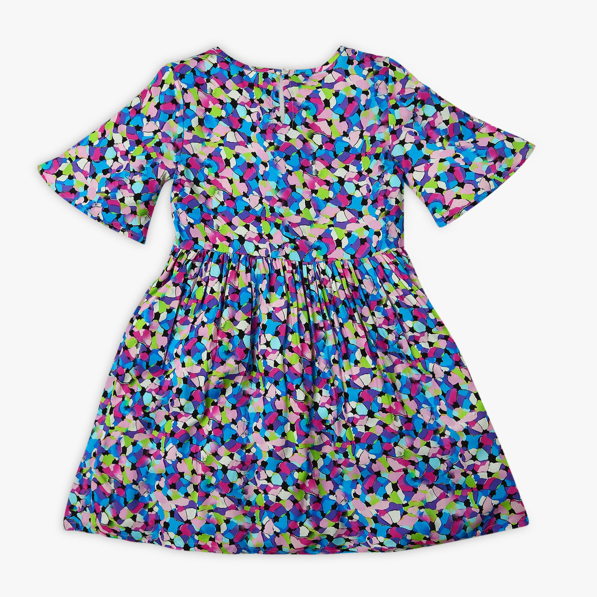 Girl's Regular Fit Printed Frock