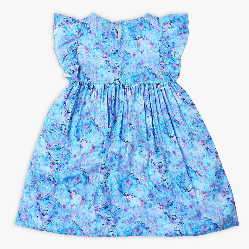 Girl's Regular Fit Printed Frock