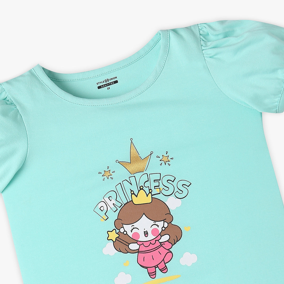 Girl's Regular Fit Printed T-Shirt