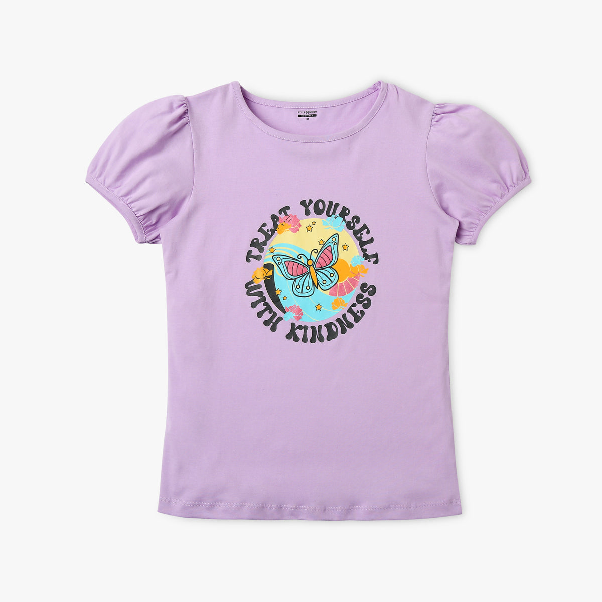 Girl's Regular Fit Graphic T-Shirt