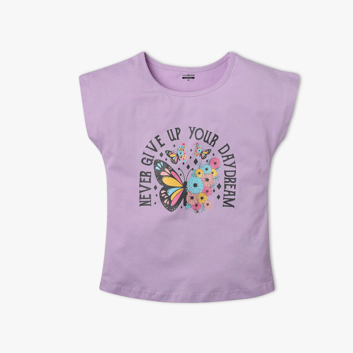 Girl's Regular Fit Printed T-Shirt