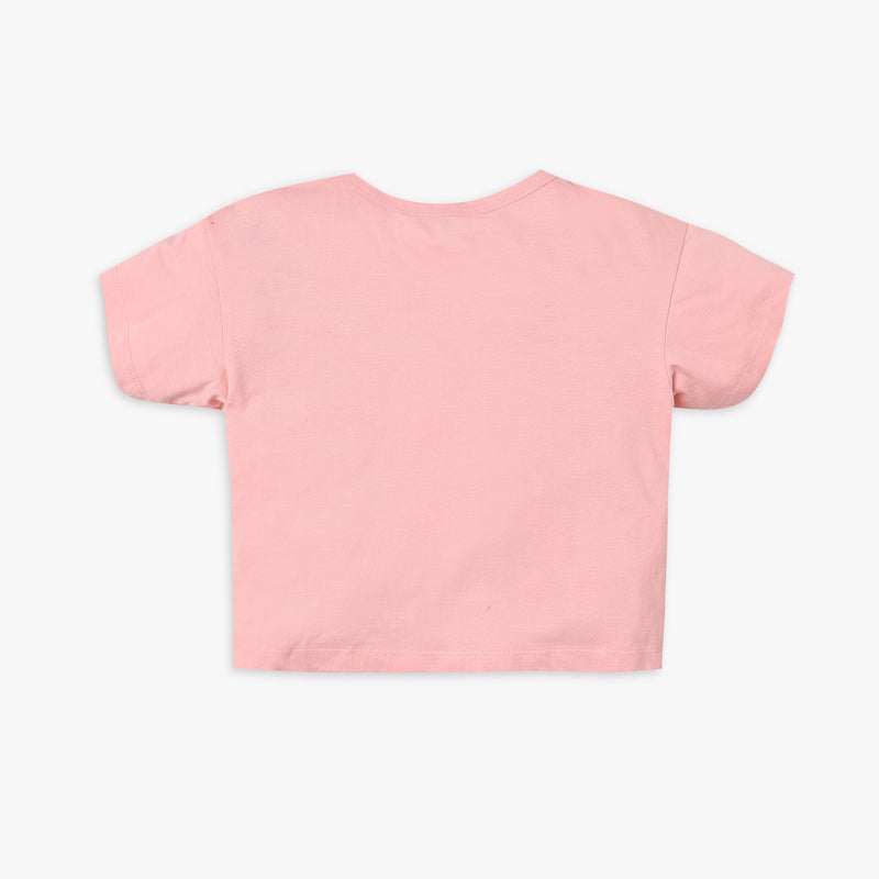 Girl's Regular Fit Printed T-Shirt