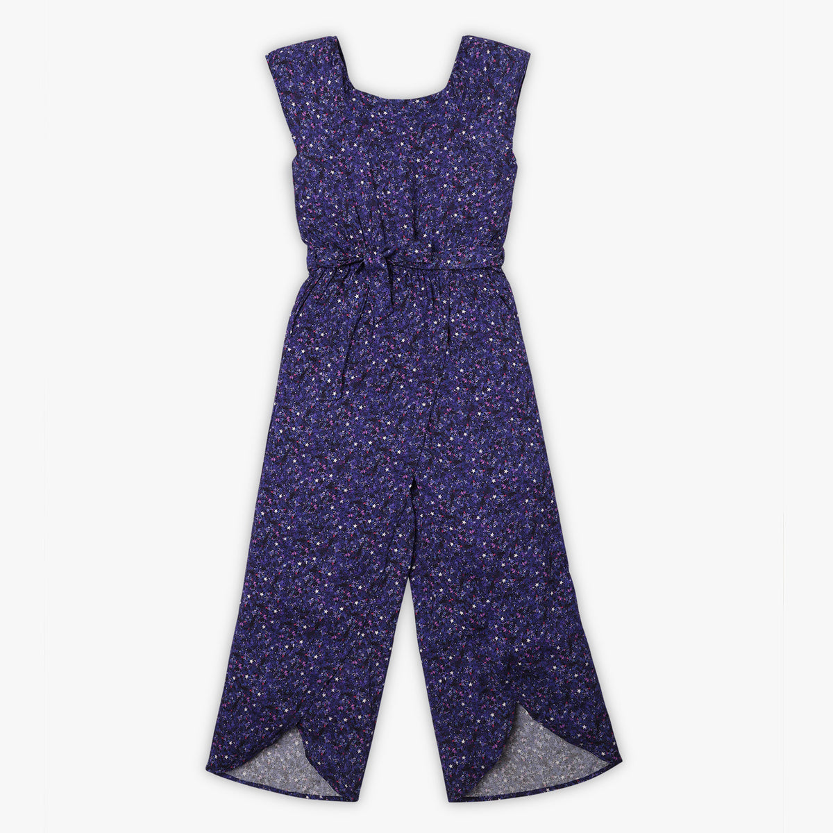 Girls Regular Fit Printed Jumpsuits