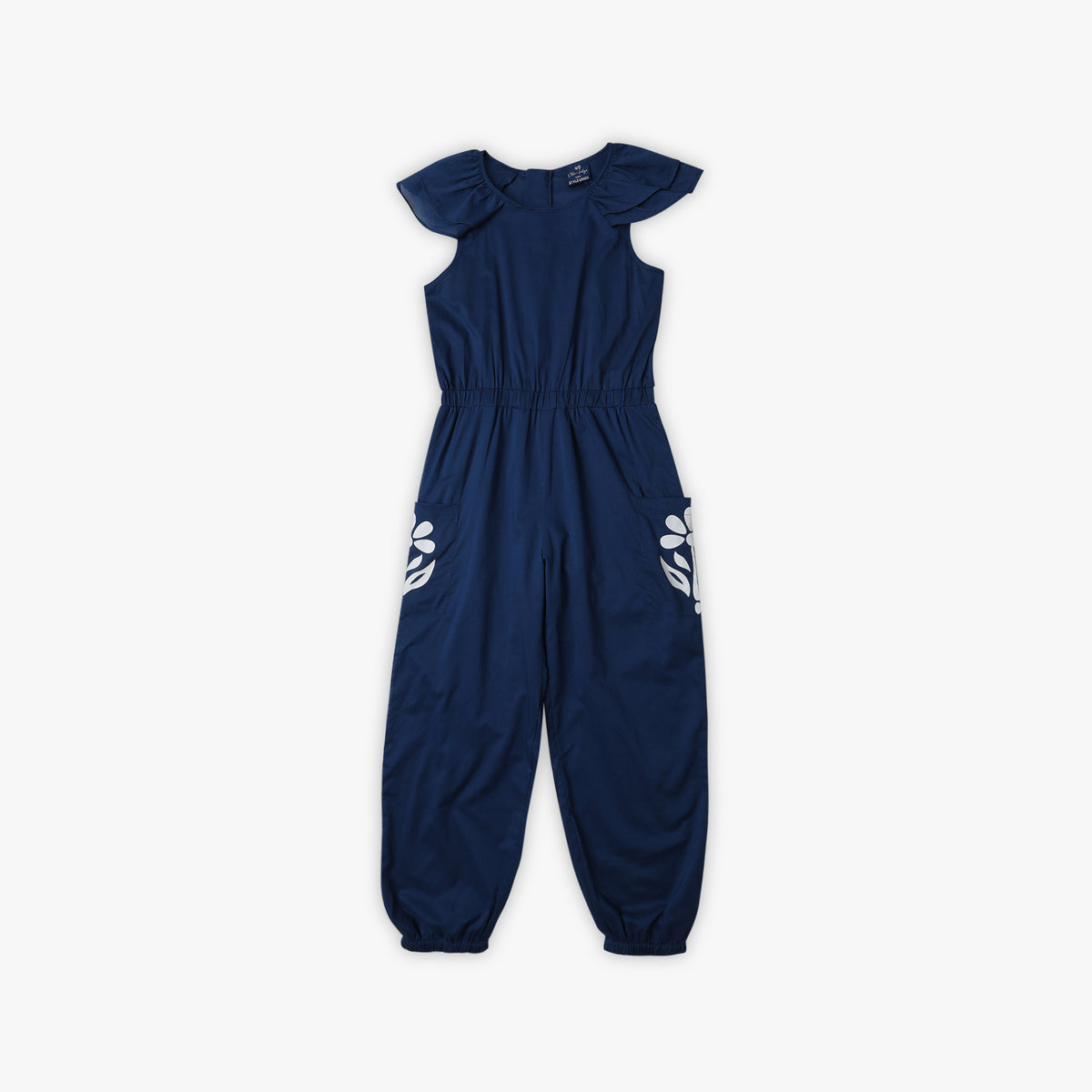 Girls Regular Fit Solid Jumpsuit