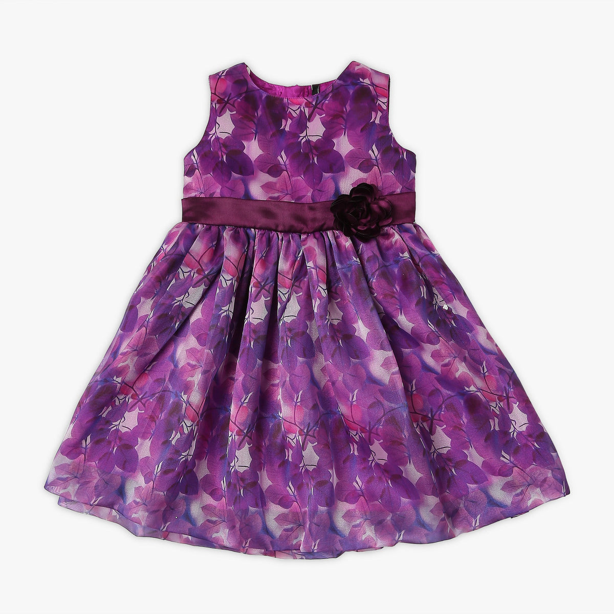 Girl's Regular Fit Printed Frock