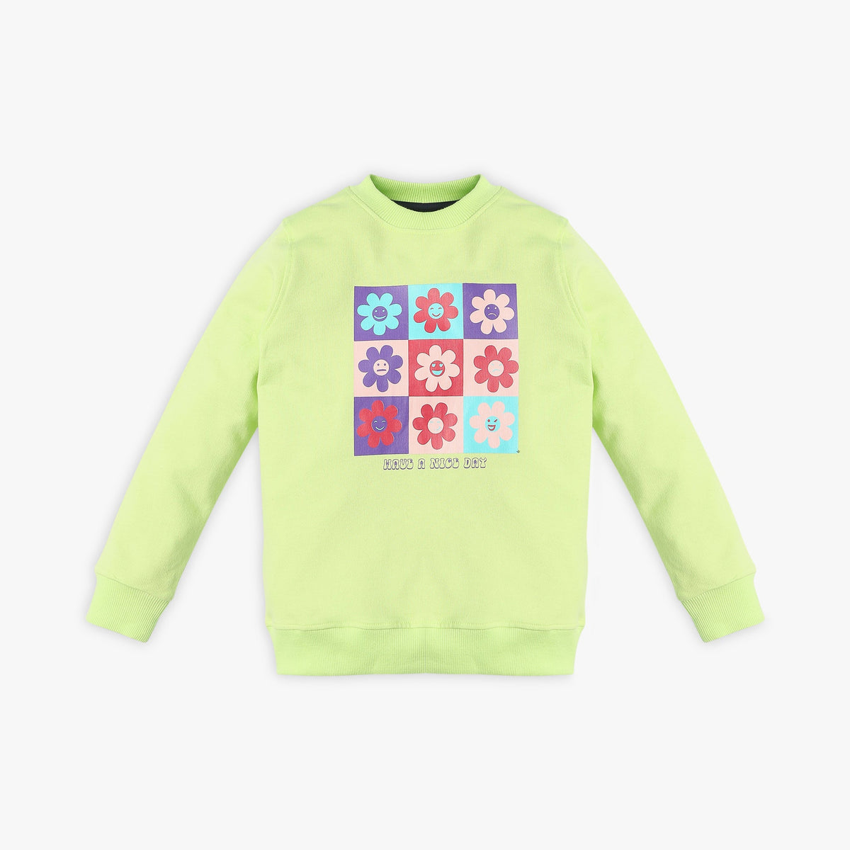 Girl's Regular Fit Printed Sweat Tees