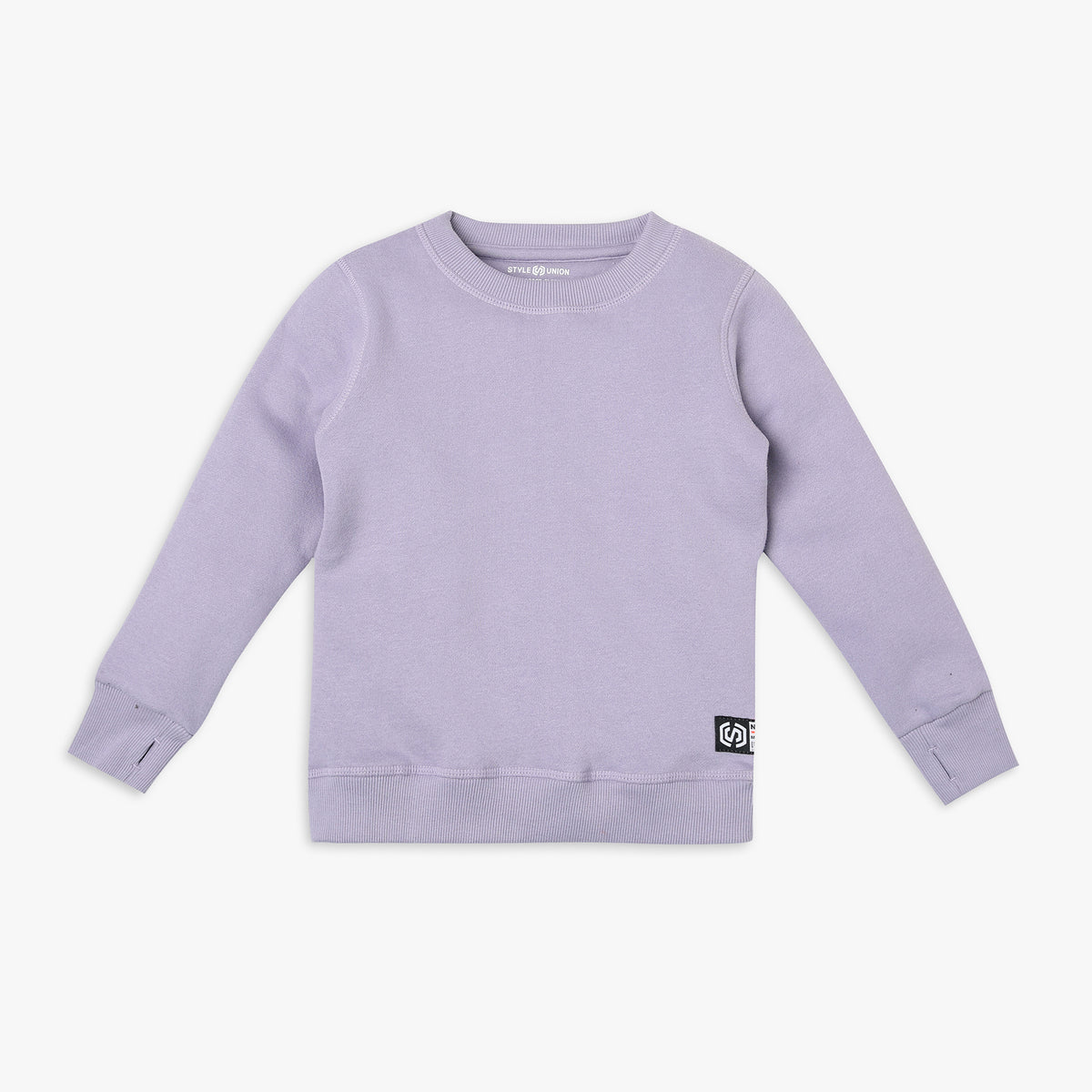 Girls Regular Fit Solid Sweatshirt