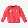 Girl's Regular Fit Printed Sweat Tees