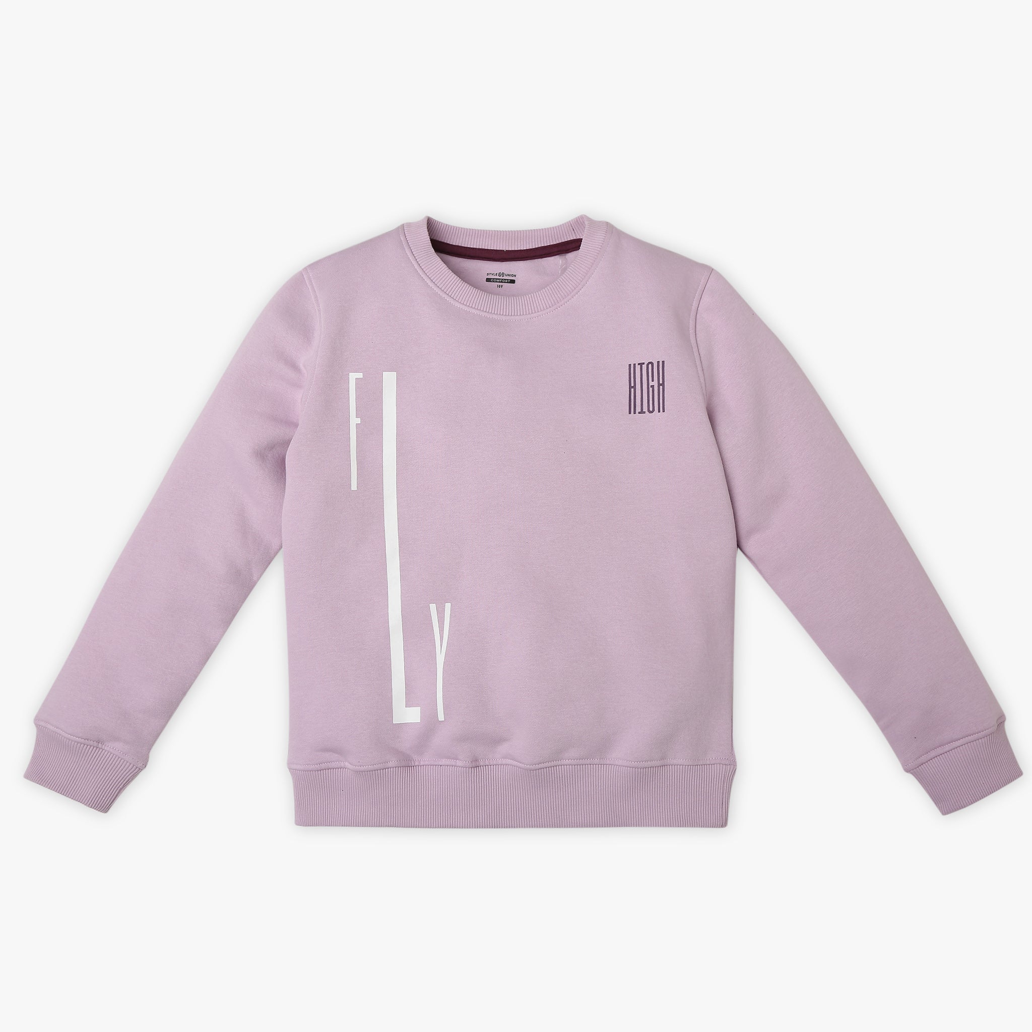 Girl's Regular Fit Printed Sweat Tees