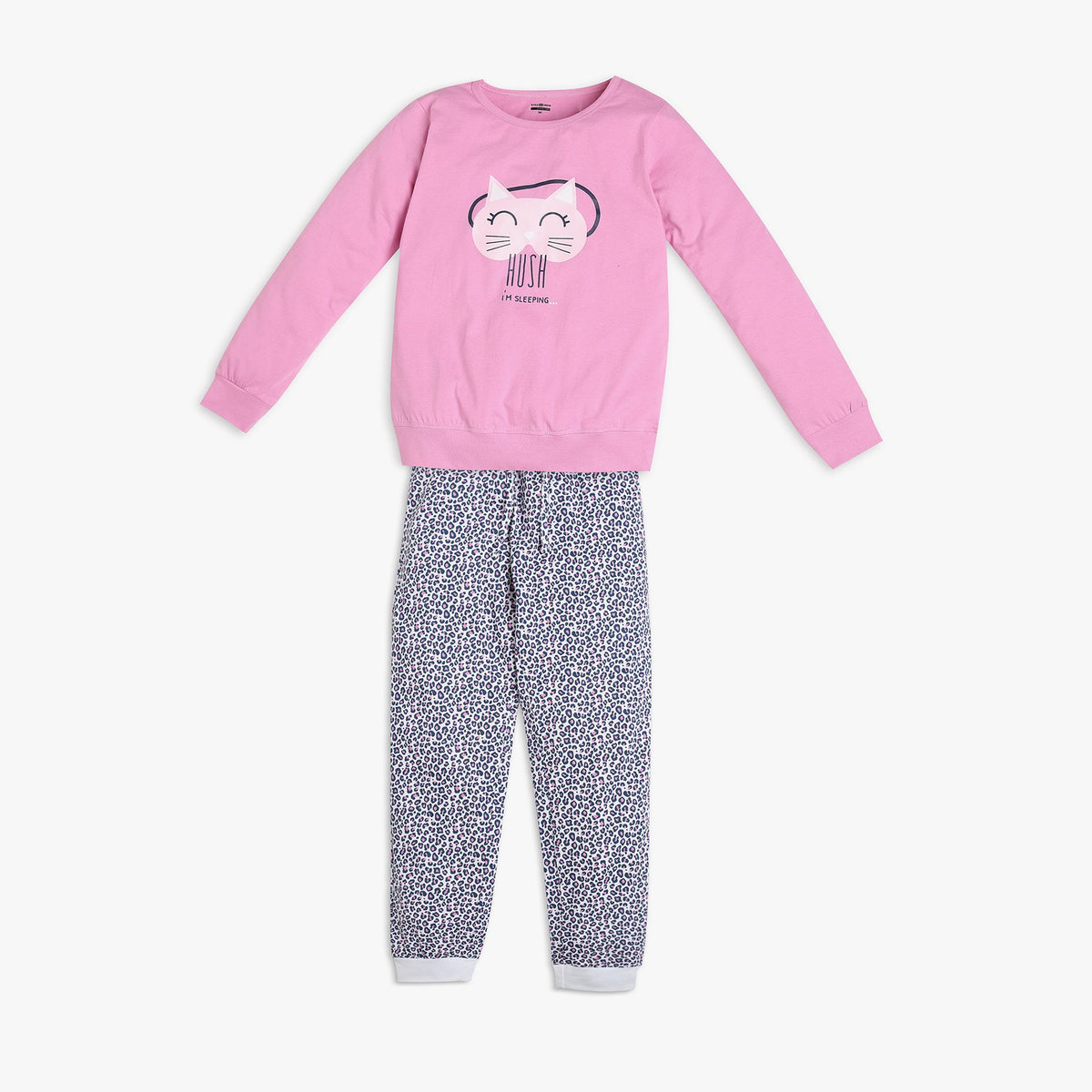 Girls Regular Fit Graphic Sleepwear Sets