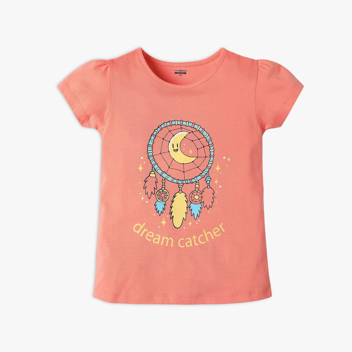 Girl's Regular Fit Graphic T-Shirt