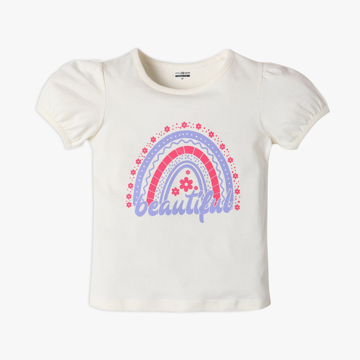 Girl's Regular Fit Graphic T-Shirt