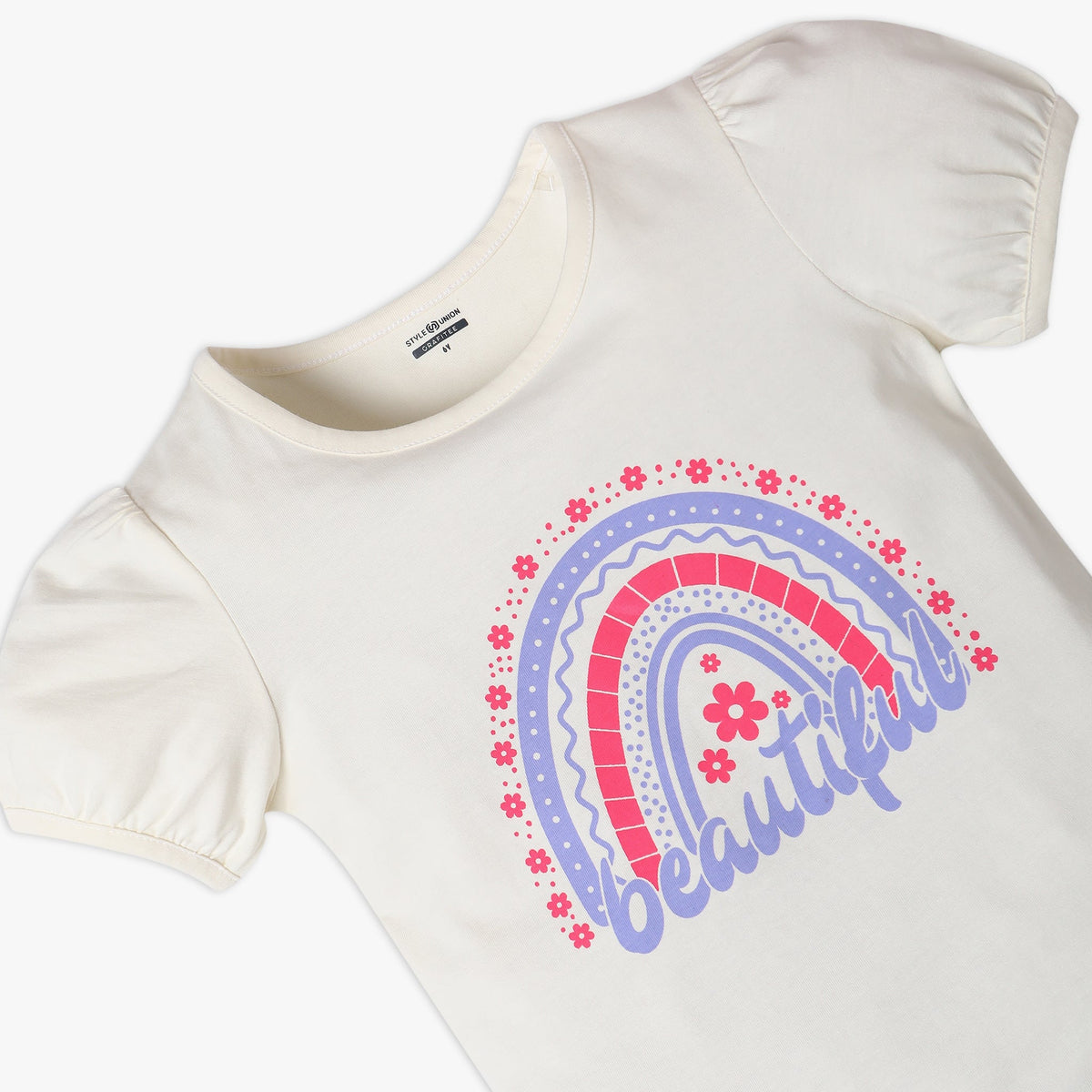 Girl's Regular Fit Graphic T-Shirt