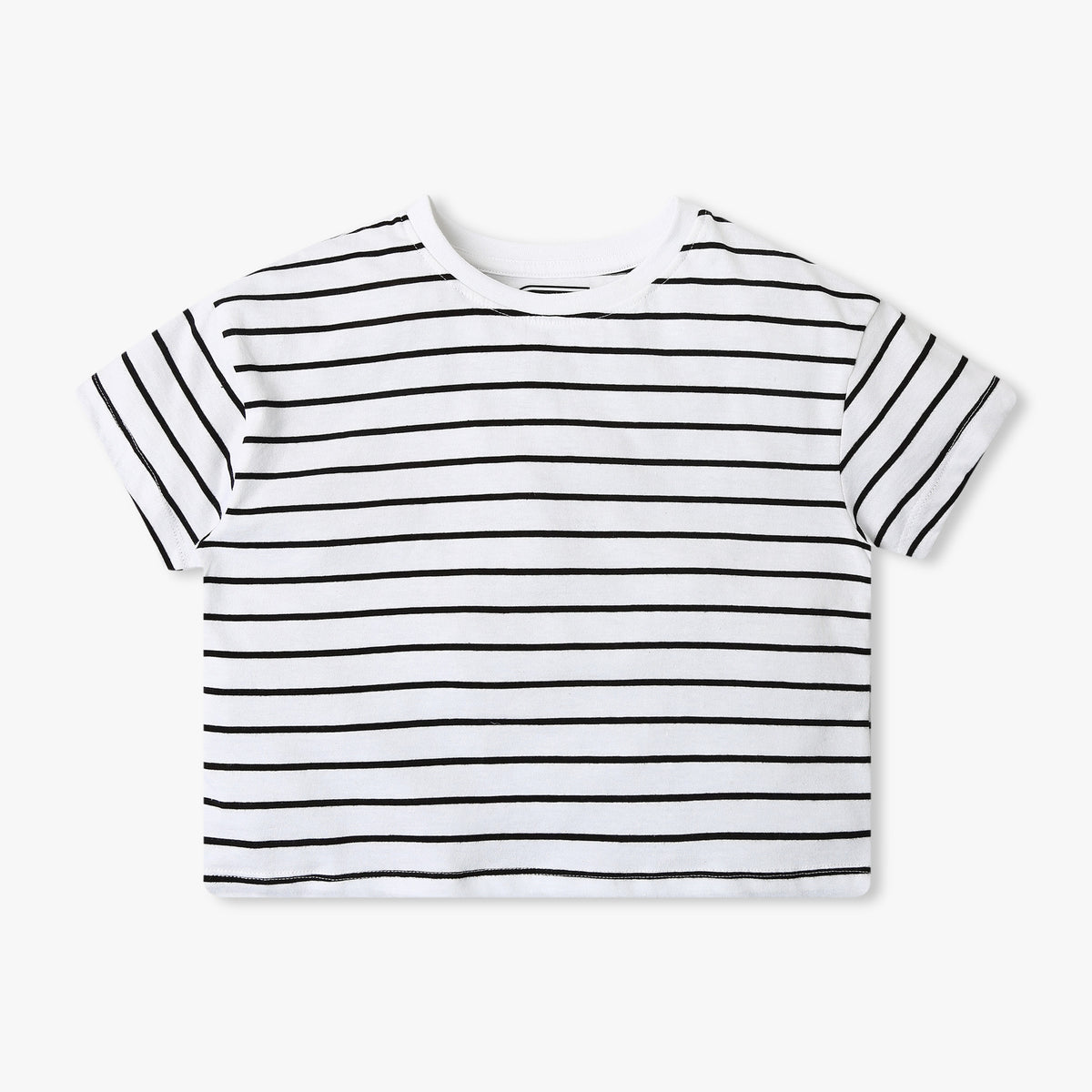 Girl's Regular Fit Striped T-Shirt