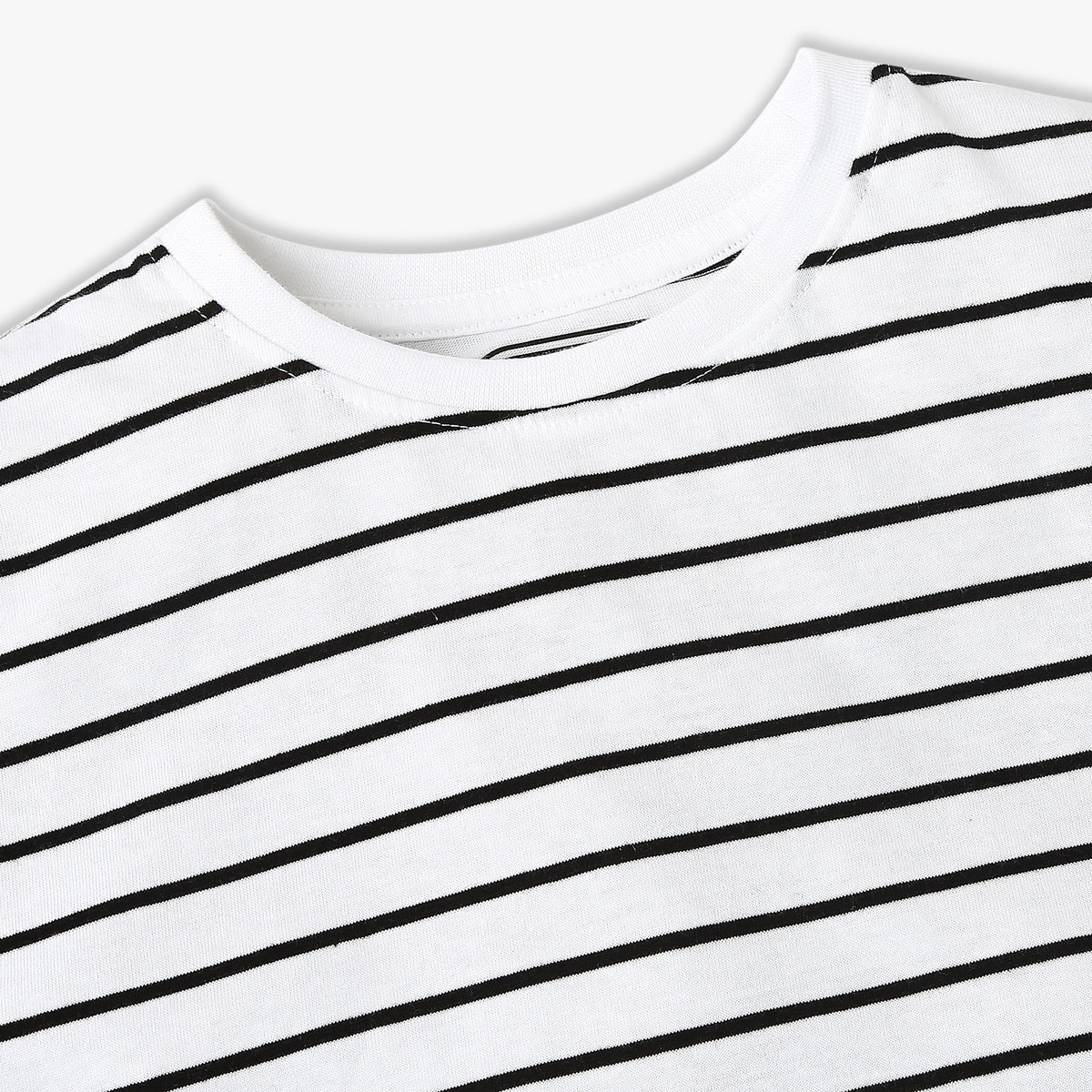 Girl's Regular Fit Striped T-Shirt