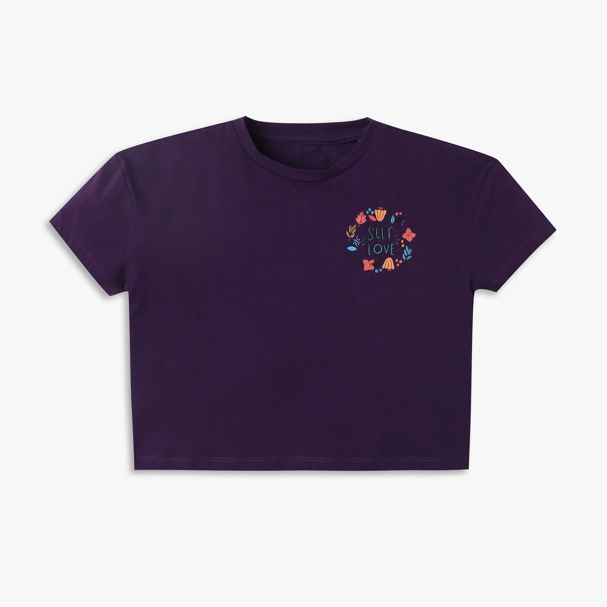 Girl's Regular Fit Printed T-Shirt