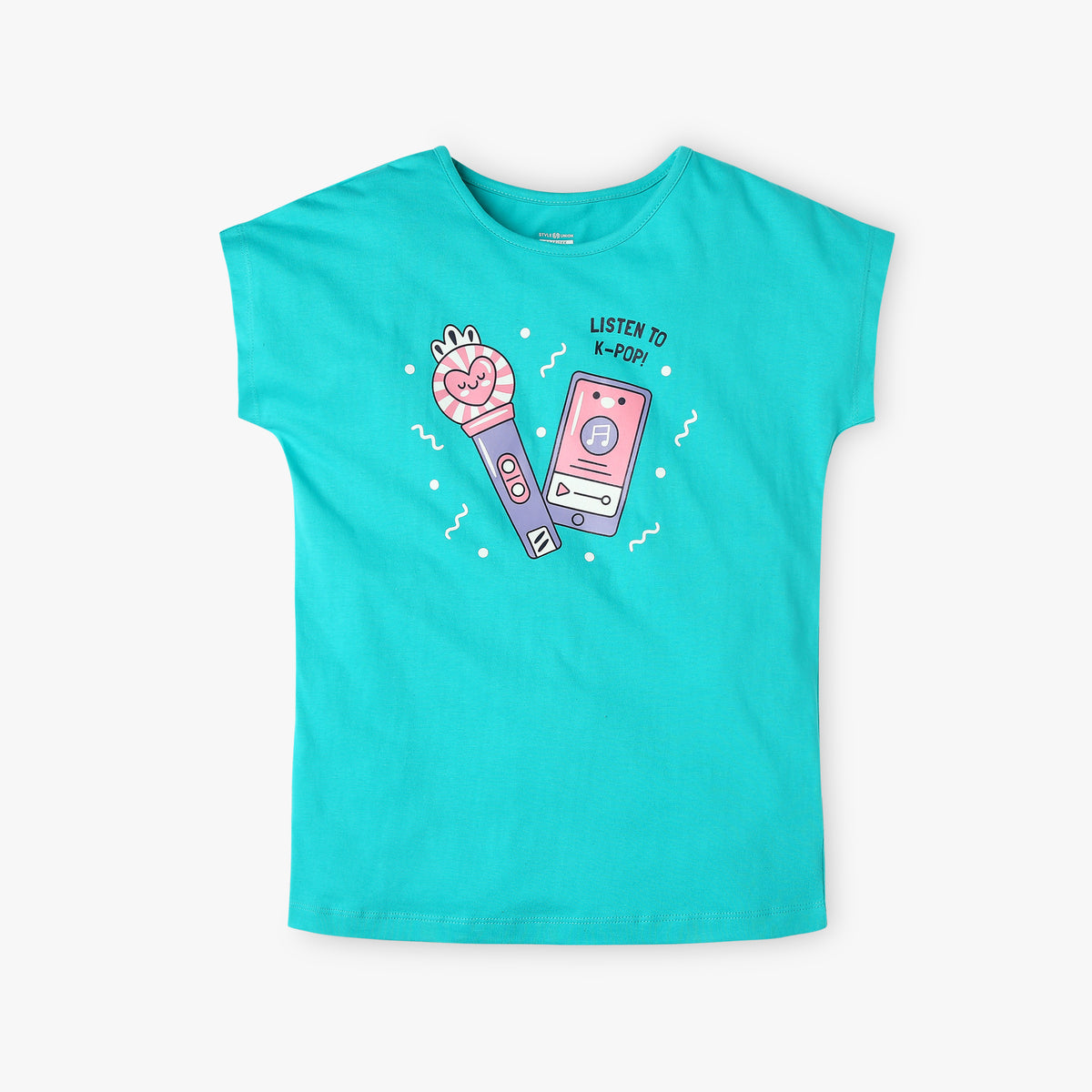 Girl's Regular Fit Graphic T-Shirt