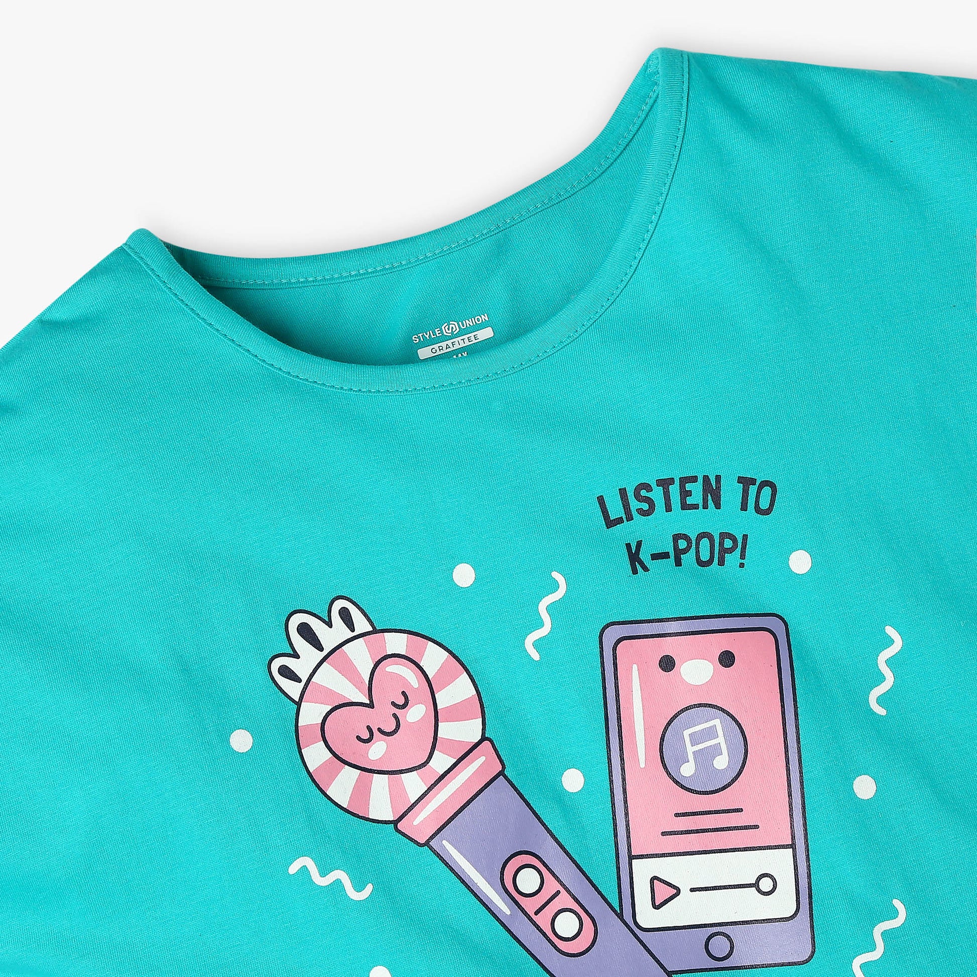 Girl's Regular Fit Graphic T-Shirt