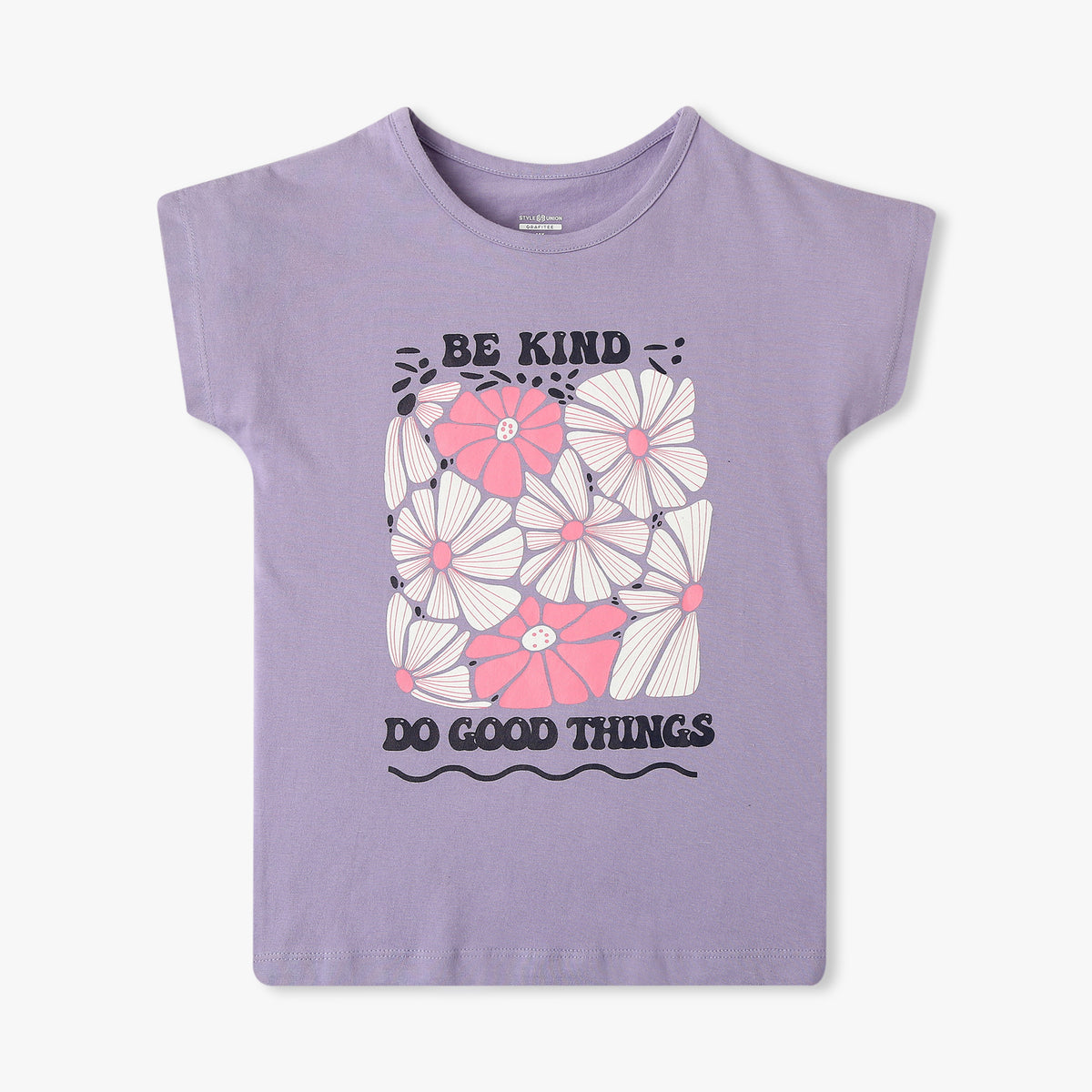 Girl's Regular Fit Graphic T-Shirt