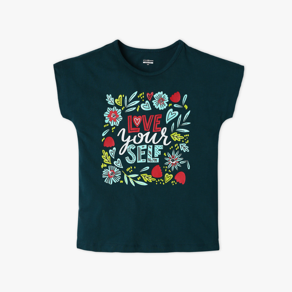 Girl's Regular Fit Graphic T-Shirt