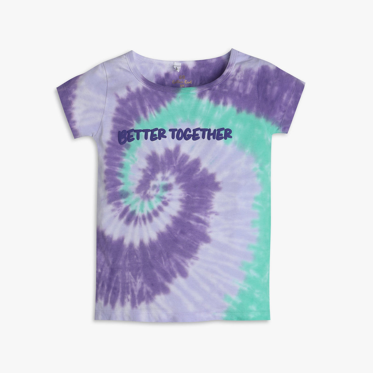 Girls Regular Fit Tie - Dye T-Shirt