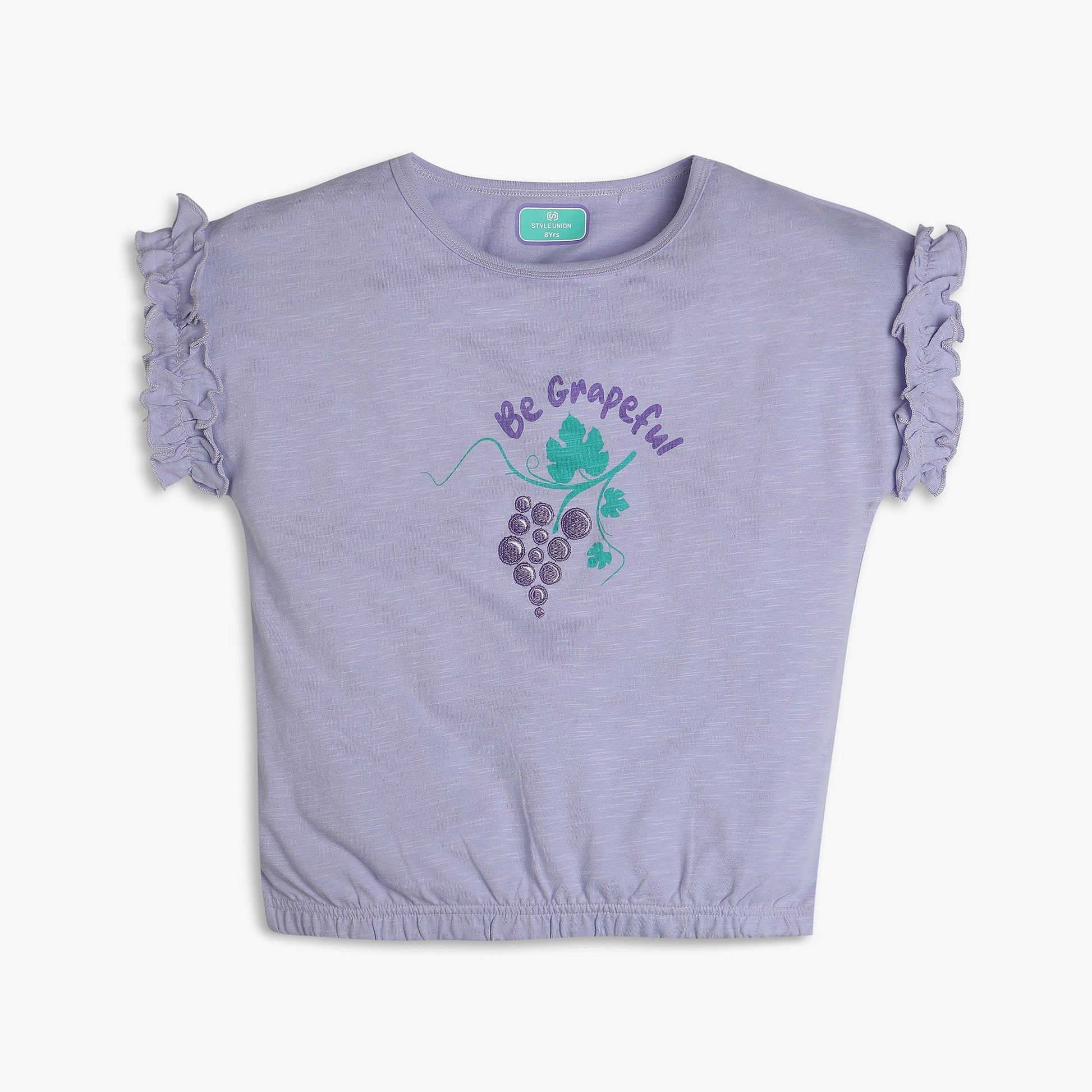 Girls Regular Fit Printed T-Shirt