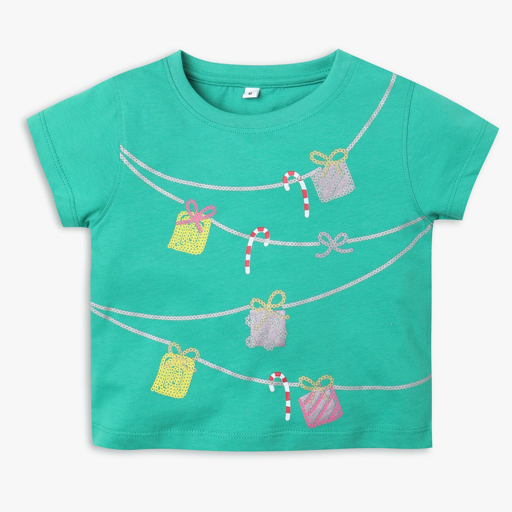 Girls Regular Fit Graphic T-Shirt