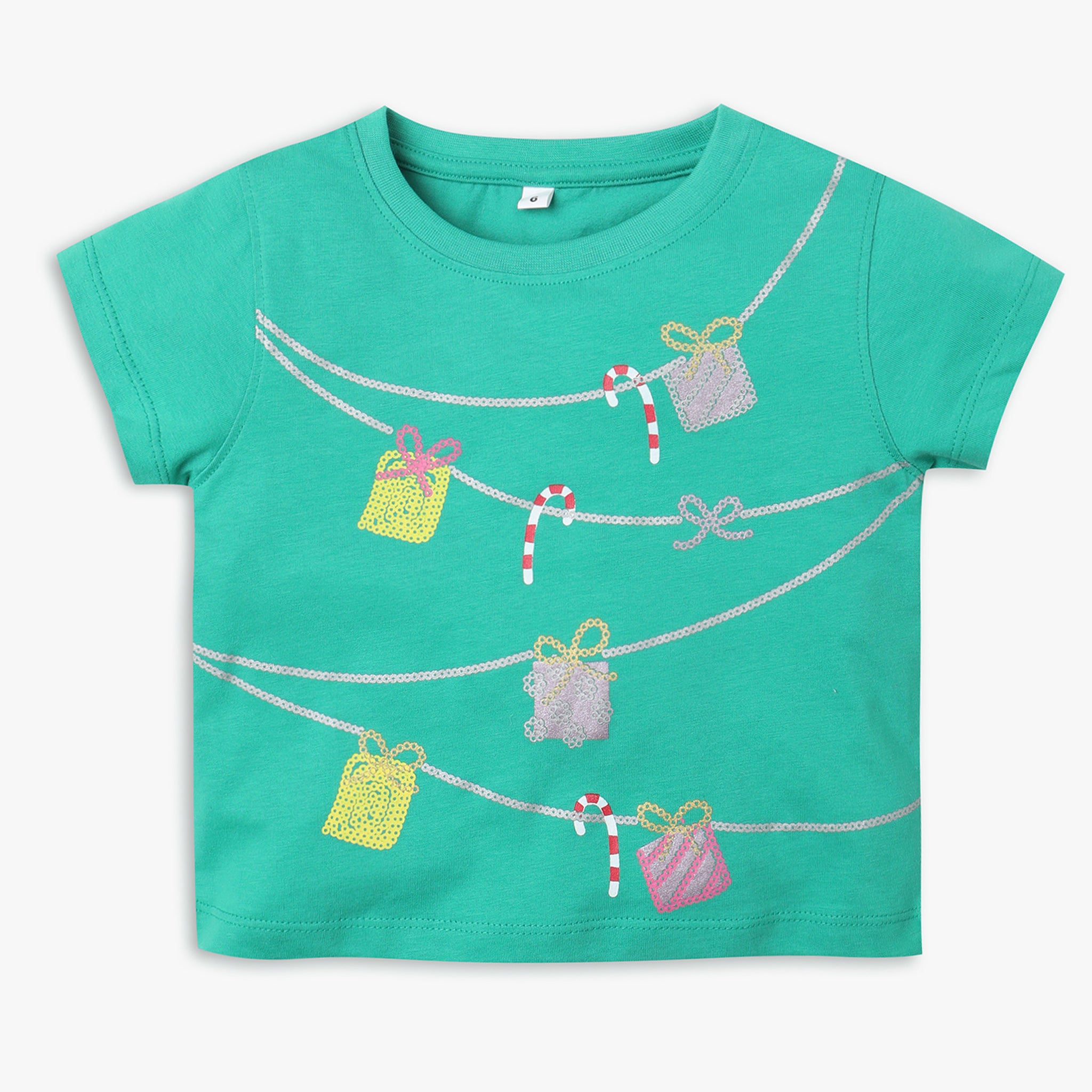 Girls Regular Fit Graphic T-Shirt